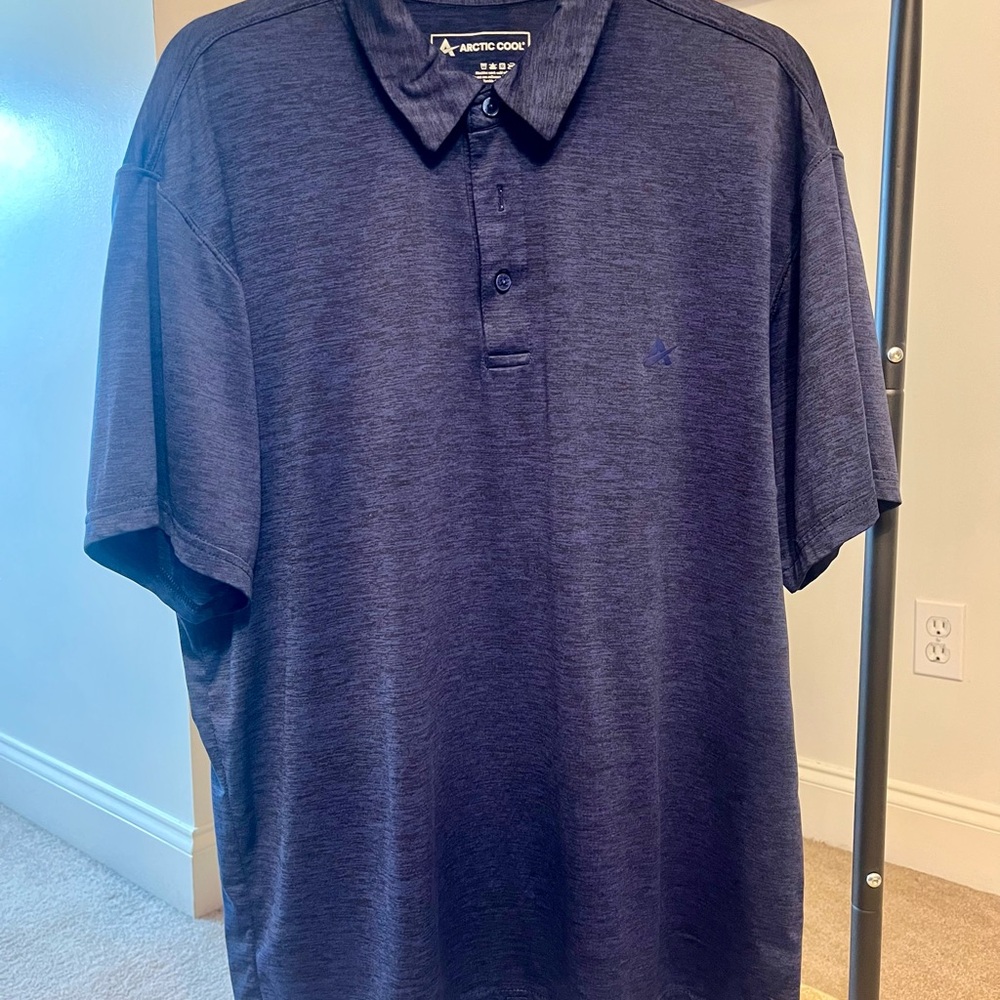 Arctic Cool Men's Dark Blue Polo Shirt